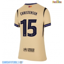 Camisa de time de futebol Barcelona Andreas Christensen #15 Replicas 2º Equipamento Feminina 2025-26 Manga Curta